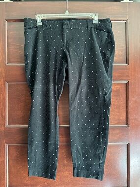 Old Navy Black Polka Dot Women’s Chinos